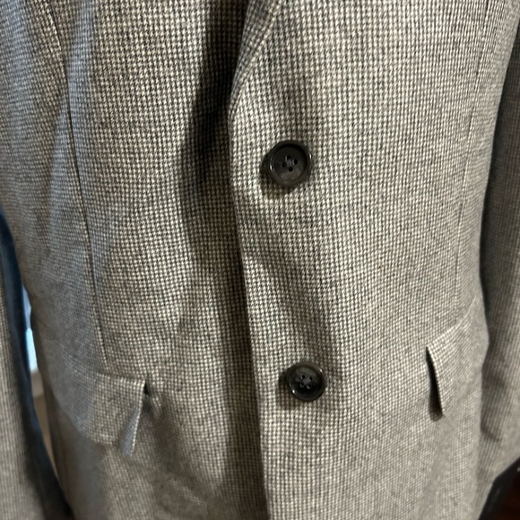 Banana Republic Men’s Slim Fit 42R Wool Grey Houndstooth Sports Coat NWT - Picture 3 of 16